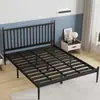 Cama de ferro forjado dourada simples e moderna estilo europeu, cama de ferro espessa 1,35m individual/casal estrutura de ferro com frete grátis