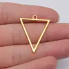 34X25Mm 1.4g Acessórios DIY Material Recortado Triângulo Geométrico Borda Brincos Acessórios Pingente
