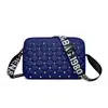 Estilo Coreano 2026 Nuevo Bolso Cruzado de Hombro Único con Remaches Chic Bolso Cuadrado Pequeño Casual de Moda Estilo Coreano Dropshipping
