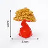Lingote de Ano Novo para Atrair Riqueza, Boneco de Cavalo Dourado Pequeno, Acessórios Fofos de Decoração DIY, Pequenos Enfeites para Carro e Desktop