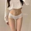 Roupa Íntima Sem Costura Estilo Japonês Simples Peça Única Sem Costura para Meninas Saco de Hip Hop Cintura Baixa Pura Sexy Roupa Íntima de Seda Gelo para Mulheres