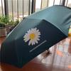 Ins Quan Zhilong Paraguas de Sol de Margarita Totalmente Automático Plegable Anti-UV Paraguas Publicitario de Dropshipping Logotipo Impreso
