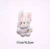 Muñeco de Peluche de Conejo de Dibujos Animados Lindo Colgante de Muñeca Hecho a Mano Broche de Ropa DIY Accesorio de Muñeca Estilo Girly