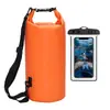 Paquete combinado: bolso tipo cubo impermeable, funda impermeable para teléfono, bolsa para playa, rafting y natación, mochila para exteriores, directo del fabricante