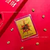 Pegatinas personalizadas de oro macizo para teléfono que traen fortuna con respaldo adhesivo, populares en joyerías, atrayendo clientes, regalos de oro al por mayor