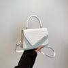 Bolsa Pequena de Mão Casual Retrô para Mulheres 2025 Nova Moda Tendência Padrão Crocodilo Estilo Ocidental Tiracolo Pequena Quadrada