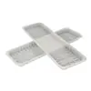 Bandeja Desechable 4013 Larga para Conservar Frescura de Pescado de Mar, Pez Cuchillo y Corvina Blanca Grande, con Atmósfera Modificada para Mantener la Frescura para Almacenamiento a Largo Plazo