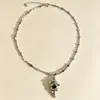 Collar con Diseño de Nicho Estilo Ins de Verano con Forma de Serpiente Cruzada, Cadena para Clavícula Dulce y Fresca de Chica Picante, Accesorio de Cuello Versátil de Alta Gama