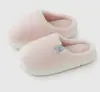 2025 Zapatillas de Conejo de Color Puro Transfronterizas Invierno Nuevas Zapatillas de Algodón para Hombres y Mujeres Hogar Interior Antideslizantes Cálidas Felpa Amor