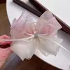 Presilha de Cabelo Rosa Super Fada da Moda com Laço, Presilha de Tubarão Doce e Fofa, Grampo, Acessório de Cabelo Presilha Preguiçosa
