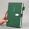 Cuaderno de negocios A5 al por mayor de cuero con hebilla, bloc de notas grueso de alto valor, cuaderno B5 pequeño.