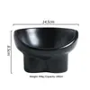 Tigela Cerâmica Elevada para Pets - Alimentador Ergonômico Anti-Vômito para Gatos e Cães Pequenos - 240ml