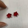 Agujero de 14 mm estrella de cinco puntas estrella de cristal de colores colgante de cristal al por mayor DIY joyería para cortinas accesorios para el cabello