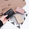 Bolsa para Monedas Estilo Nuevo 2026, Tarjetero Tejido de Piel de Oveja de Gama Alta Estilo Ins Niche para Mujer, Portatarjetas de Negocios Compacto y Exquisito de Piel Genuina