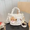 Bolso de Hombro Bordado de Corazón Gran Capacidad Bolso Cruzado Lindo Bolso Tote para el Trabajo Bolso Cubo Mini de Alto Valor Mochila