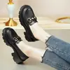 Mocasines populares para mujer, nuevos zapatos de cuero de suela gruesa para otoño 2026, versátiles, casuales, cómodos zapatos Mary Jane para mujer