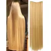 Pelucas Europeas y Americanas Más Vendidas para Comercio Exterior Transfronterizo Piezas de Cabello Grandes de Cabello Largo Recto Extendido para Mujer Extensiones de Cabello Teñidas en Degradado