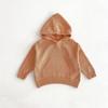 Novo Suéter Infantil de Outono Estilo Coreano Bolso Grande para Meninos e Meninas e Crianças Suéter de Tricô Retrô Outono e Inverno Jaqueta com Capuz