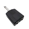 Adaptador de Audio 6.5 Uno a Dos 6.35 Mezclador Mono de Audio 6.5 Macho a Doble 6.5 Hembra