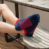Meias de Cinco Dedos Shug Meias de Cinco Dedos Masculinas Algodão Linha Xadrez Cano Curto Finas Verão Baixo Top Meias de Barco Lazer Esportes Atacado Processamento