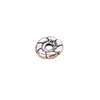 Anel fechado espaçador de prata de lei S925 junta enrolada pulseira de cordão pulseira de cordão colar acessórios DIY feitos à mão
