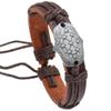 Acessórios de Vestuário Novos Criativos Simples Pulseira de Couro Tecida à Mão Personalizada Pulseira de Moda Europeia e Americana Joias