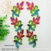 Par de flores de lantejoulas gola flor corsage de flor acessórios de vestuário aplique decorativo [pequeno atacado] Grande quantidade Congyou