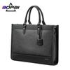 Nuevo Bolso Mensajero de Cuero Genuino para Hombre, Bolso de Mano, Bolso de Negocios, Gran Capacidad, Bolso para Computadora, Maletín, Regalo, Marca de Fábrica Bo