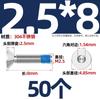 Aço inoxidável 304 cabeça escareada sextavada dispensador copo chato parafusos anti-soltos revestidos com cola azul rosca M1.6-M16