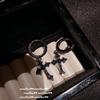 Reunión Anual Joyería Arcoíris Estrellas Gema Clips para Orejas Xinghe Brillante Chapado en Oro de 18K Aretes de Circonita Cruz