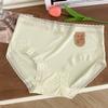 Ropa interior sin costuras de seda de hielo para mujer, de talle medio, delgada con borde de encaje, seda de morera 7A, entrepierna antibacteriana, calzones de secado rápido para niña