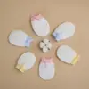 Guantes Antirrayones para Bebé, Guantes Anti-Morderse las Manos, Guantes Delgados Transpirables para Bebés, Guantes Nocturnos Antirascado para Niños