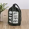 Bolsa de Nylon a Cuadros con Cordón Bolsa Cilíndrica con Cordón Bolsa de Almacenamiento para Chaqueta de Plumas Bolsa con Cordón Bolsa Organizadora de Viaje Bolsa de Empaque