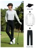 Pgm2026 Ropa de Golf para Hombre de Manga Larga Primavera y Verano Ropa Interior Ropa con Protección Solar Ropa de Seda Helada Top Verano