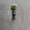 Zhuque Sanzhe Bastón de Crema para Ojos de Madera de Sándalo Púrpura y Cuerno Ojo de Ojo de Loto Bastón de Relajación de Puntos de Acupuntura para Ojos