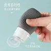 Botellas Reutilizables de Silicona para Viaje con Etiquetas para Viajes de Negocios, Botellas Portátiles Vacías para Loción, Gel de Ducha, Set de Botellas para Almacenamiento de Champú