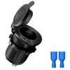 Cross-border motocicleta modificado carro carregador de telefone móvel carro impermeável um arrastar dois qc3.0 adaptador USB de carregamento rápido