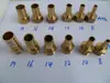 Bico de pagoda de cobre com rosca interna e externa de 4 pontos saída de ar mangueira de tubo de ar/tubo de água/tubo de gás conector de rosca interna e externa