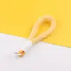 Lanyard de Felpa Corto de Colores para Teléfono Móvil Llavero de Muñeca de Caja Sorpresa para Taza de Agua Joyería Accesorios Pequeños