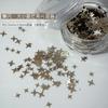 Flash para decoración de uñas 1 mm estrella de cinco puntas película brillante ultrafina láser plata estrella dorada mini estrella decoración de uñas