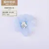 En stock tela seersucker flor DIY hecho a mano coreano 5cm tocado corsage accesorios decorativos para ropa accesorios de flor de gasa