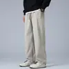 Pantalones Casuales para Hombre Sueltos Rectos Caída 2025 Juventud Pierna Ancha Deportivos de Chándal Pantalones Largos para Hombre Nuevo Estilo Primavera y Otoño