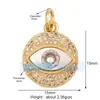 L55 nuevo popular europeo y americano Ojo de Diablo amuleto de la suerte ojo circón joyería creativa DIY