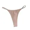 Tanga de Pedrería Zeriluna con Tirantes Finos, Decoración Sencilla de Letra, Versátil, Cómodo, Se Adapta a la Forma de la Cadera, Disponible en Múltiples Colores