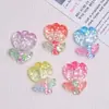 Hielo Transparente Brillo Tulipán Dibujos Animados Hecho a Mano DIY Accesorios para Joyería Pegamento de Crema Resina Pequeños Accesorios Material para Pasador