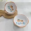 Plato Pequeño de Pétalo de Dibujos Animados de 4.5 pulgadas Plato Pequeño Cerámico para el Hogar Bol para Condimentos de Hot Pot Plato para Salsa de Ensalada de Frutas