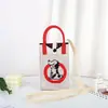 Nova Bolsa de Celular Desenho Animado, Conveniente para Sair, Bolsa de Tricô Portátil, Mini Bolsa Transversal de Pulso, Bolsa de Ombro Único