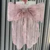 Niña Delicada Encaje Encaje Lazo Pinza de Resorte Pinza Superior Placa de Princesa Pasador Estilo Coreano Adorno Dulce para el Cabello Primavera y Otoño Nuevo