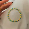 Nuevos Pendientes Asimétricos de Cuentas Turquesas Estilo Chino Pendientes Elegantes de Diseño Nicho Estilo Étnico Tibetano Retro