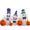 Fronteira 9 pés de Comprimento Festival Fantasma de Halloween Atmosfera de Terror Modelo Inflável Impermeável Abóbora Luminosa Modelo de Ar Inflável para Criança